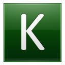 Letter K dg icon